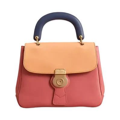 Burberry Dk88 Leather 2Way Bag "Pink/Orange"