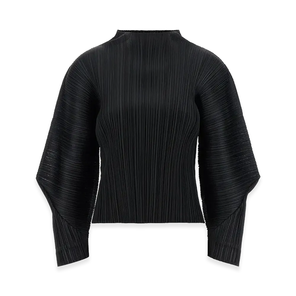 PLEATS PLEASE ISSEY MIYAKE Women's Skyline Top "Black"