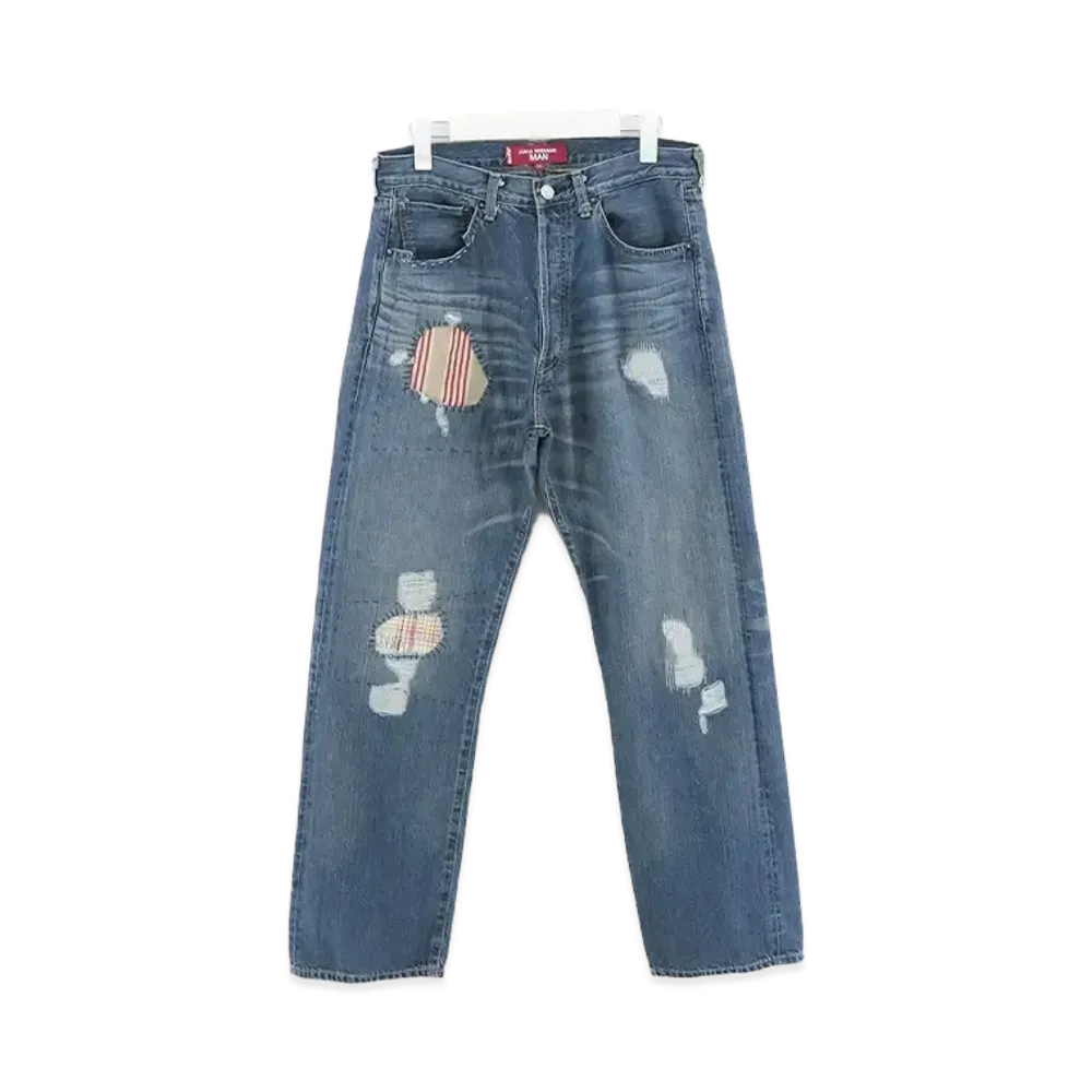JUNYA WATANABE MAN Cotton Selvedge Denim Product Processing Levi's W Name Pants "Indigo"