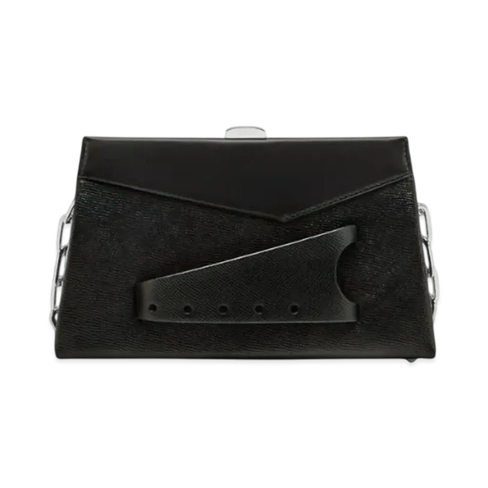 Maison Margiela Snatched Shoulder Clutch Bag Small "Black"
