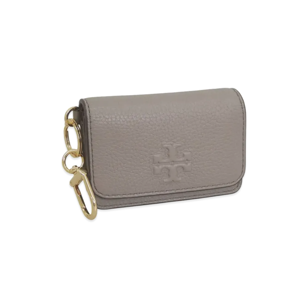 TORY BURCH Women's Thea Flap Card Case "Gray"