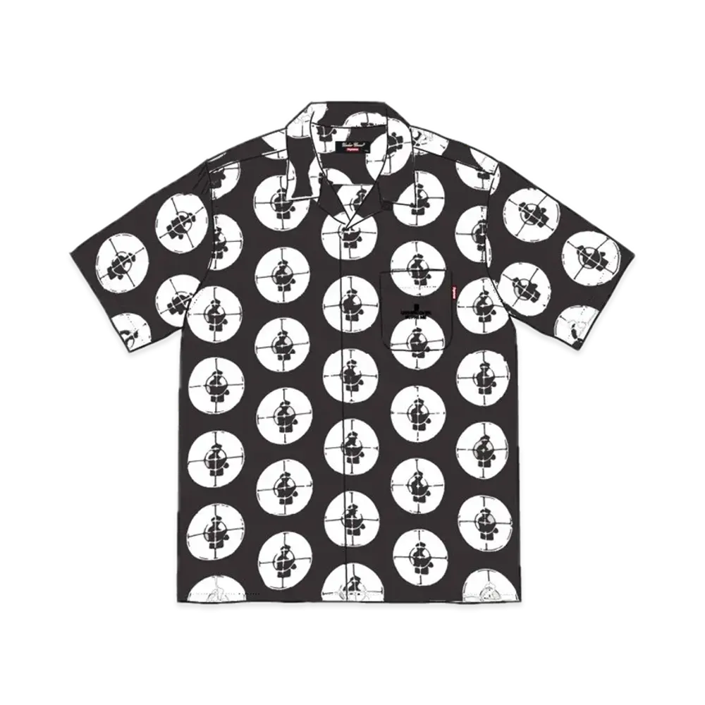 Supreme x UNDERCOVER Public Enemy Rayon Shirt "Black"