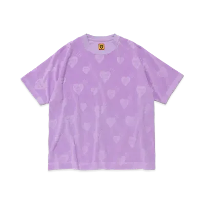 HUMAN MADE Heart Pile T-Shirt "Purple"