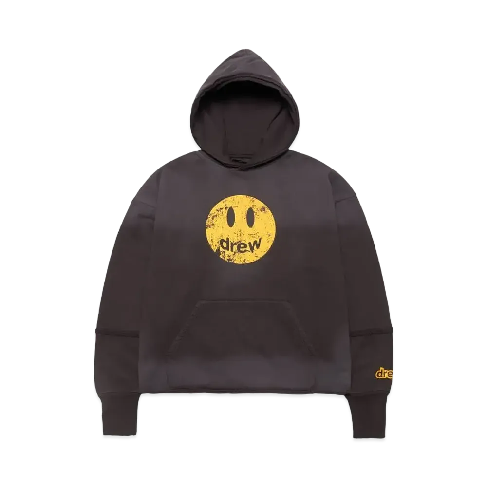 drew house mascot deconstructed hoodie "Faded Black"
