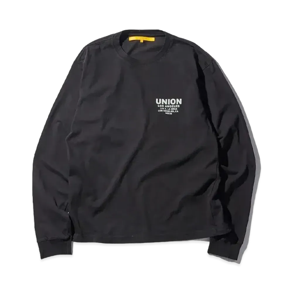 UNION Shop L/S Reactive Dye Tee "Black"