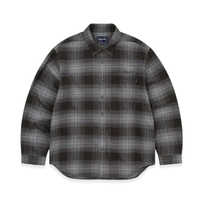 thisisneverthat Flannel Check Shirt "Off Black"