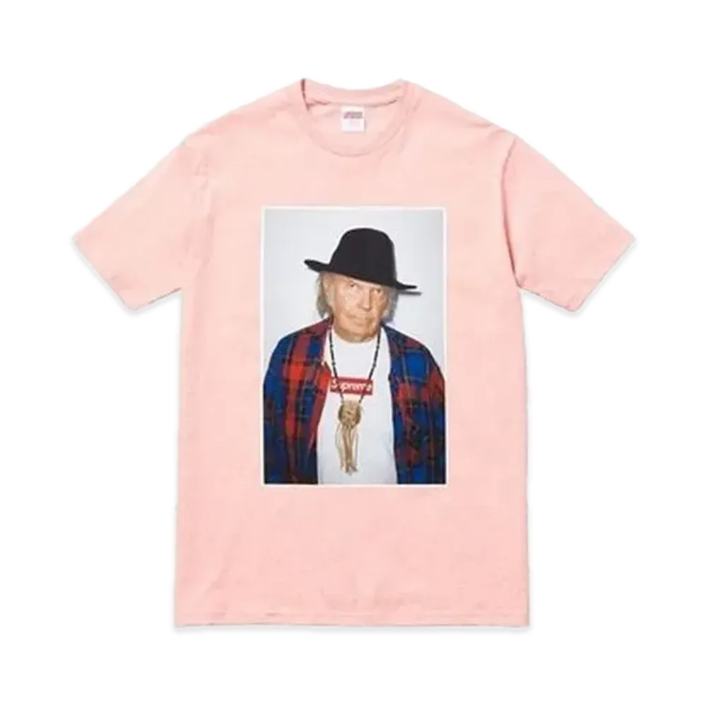 シュプリーム ニール ヤング Tシャツ "ピンク"
