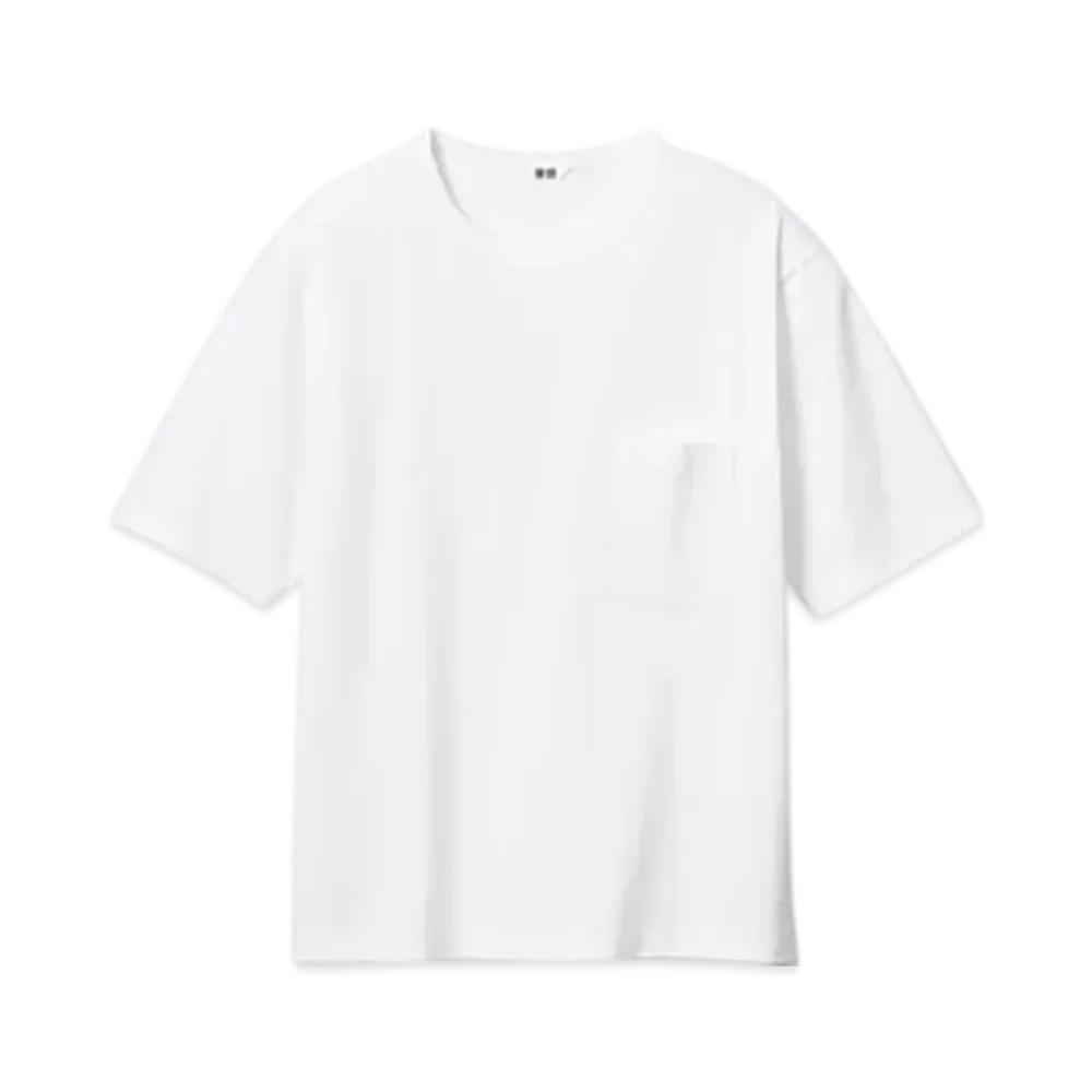 Uniqlo U 24SS AIRism Cotton Relaxed Fit Crew Neck T-Shirt "White"