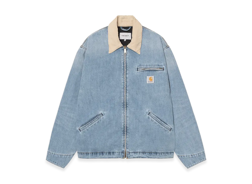 Carhartt WIP OG Detroit Jacket "Blue/Dusty H Brown/Burst Washed"