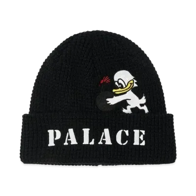PALACE DUCK BOMB BEANIE "Black"
