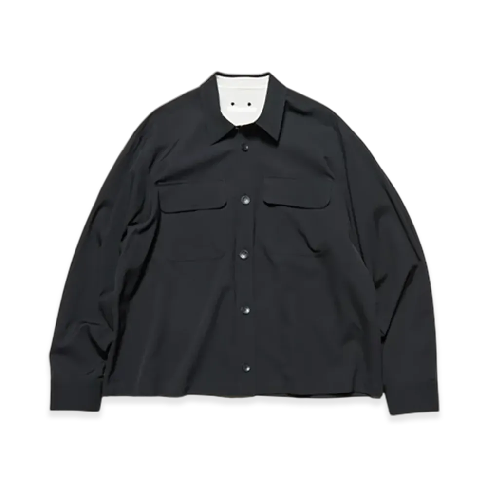 SOPHNET. Washer Wool CPO Shirt "Black"