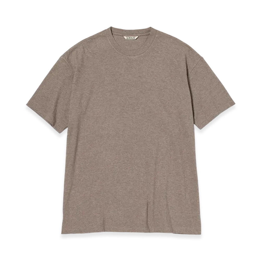 AURALEE Seamless Crew Neck Tee "Top Brown"