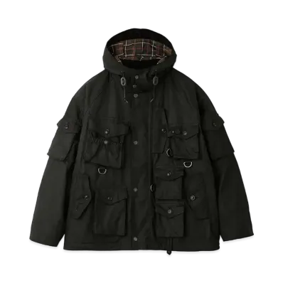 Barbour x Baracuta Clayton Wax Cotton Hood Blouson "Black"