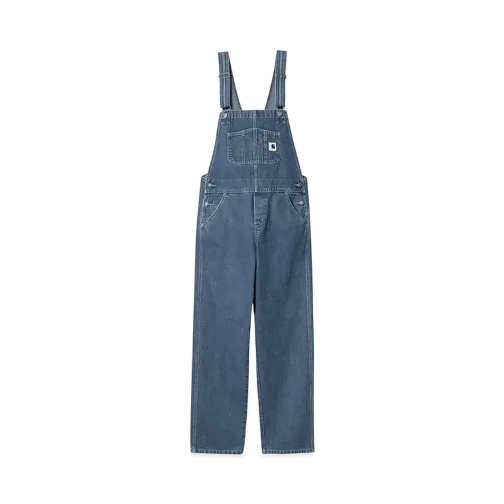 Carhartt WIP W' Bib Overall Straight "Blue(Stone Washed)"