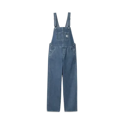 Carhartt WIP W' Bib Overall Straight "Blue(Stone Washed)"