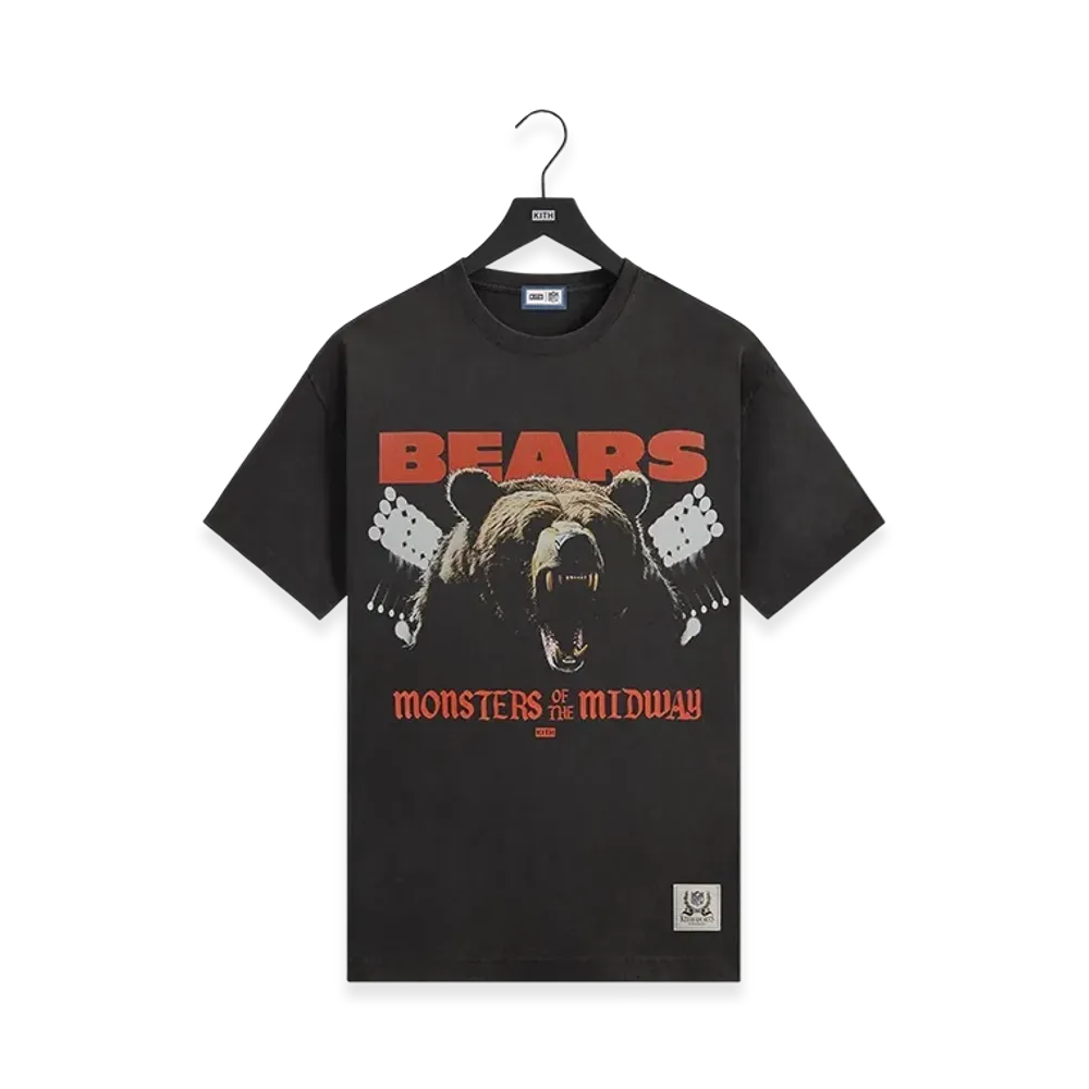 Kith x the NFL Chicago Bears Photo Vintage Jones Tee "Black"