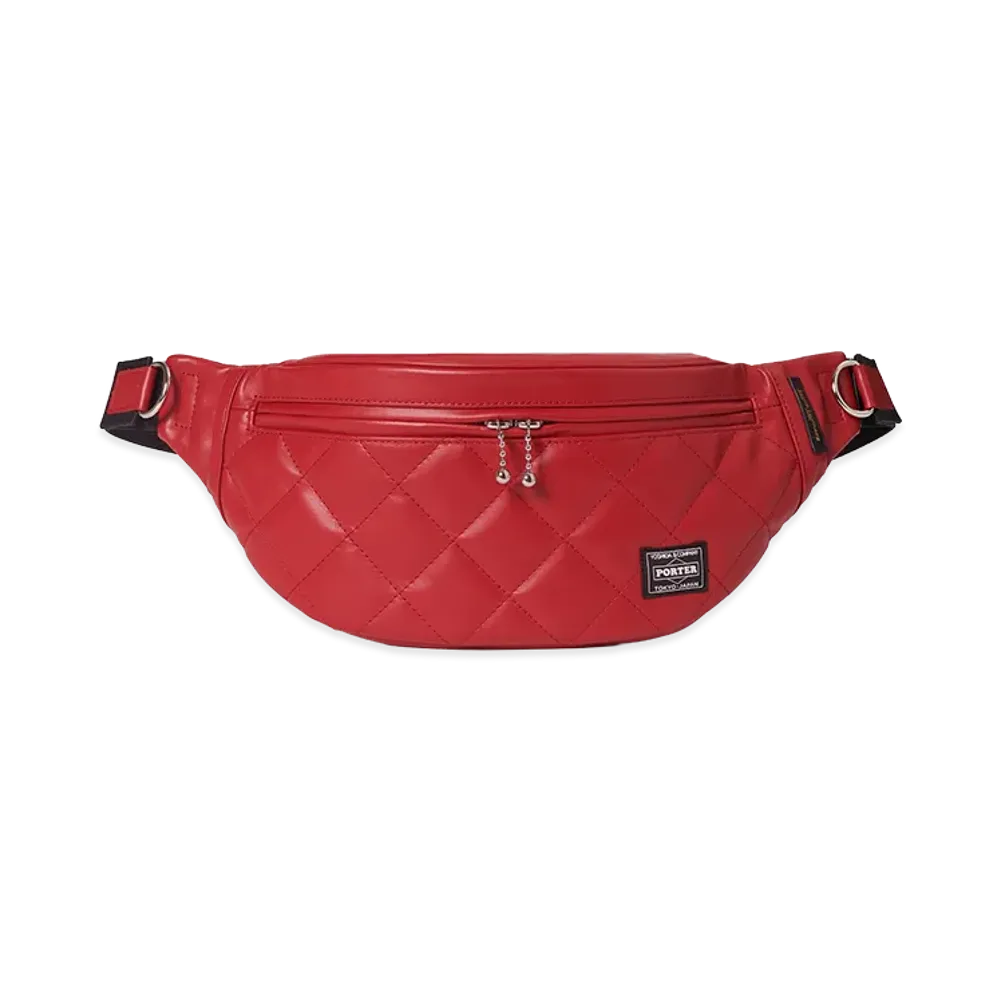 PORTER x Lewis Leathers Waist Bag "Red"