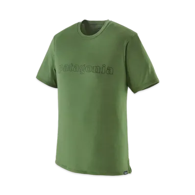 Patagonia Men's Cap Cool Merino Graphic Shirt "Terrain Green"