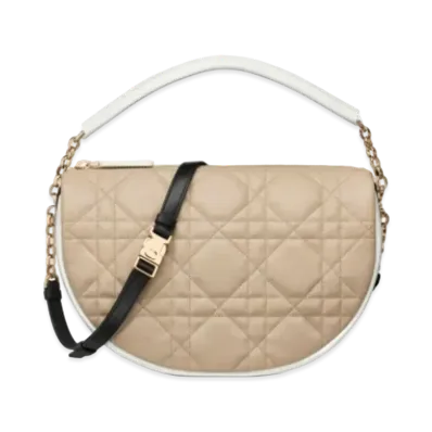Dior Dior Vibe Medium Hobo Bag Macro Cannage Lambskin "Beige"