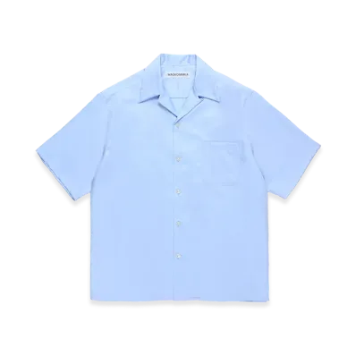 WACKO MARIA x Bez Tekstil Open Collar Shirt "Blue"