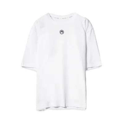 Marine serre MOON LOGO JERSEY LOOSE FIT T-SHIRT "WHITE"