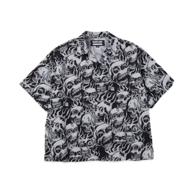 NEIGHBORHOOD x BABYLON . Hawaiian Shirt SS "Gray"