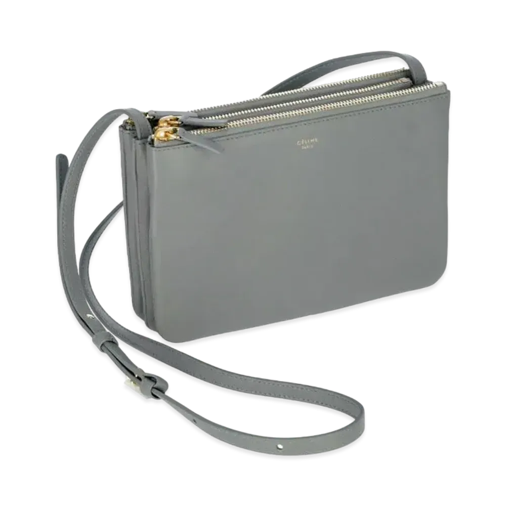 CELINE Trio Shoulder Bag "Gray"