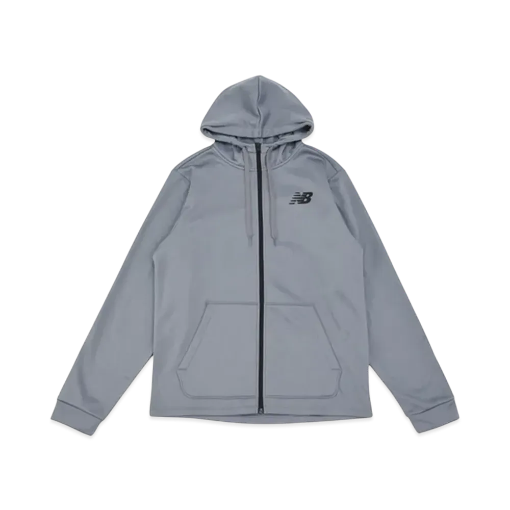 New Balance Tenacity Fleece Full Zip Hoodie Jacket "Gunmetal"
