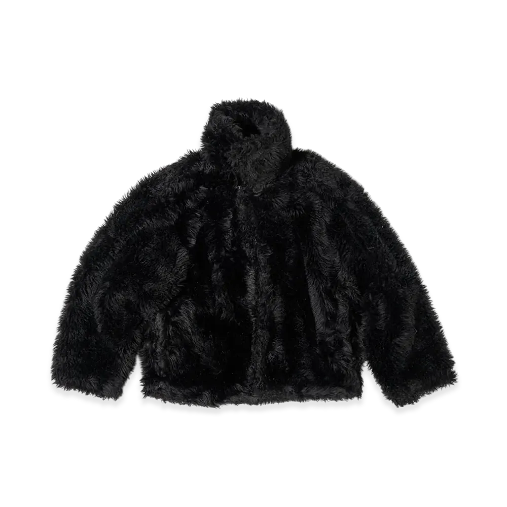 doublet Sinister Mouth Faux Fur Jacket "Black"