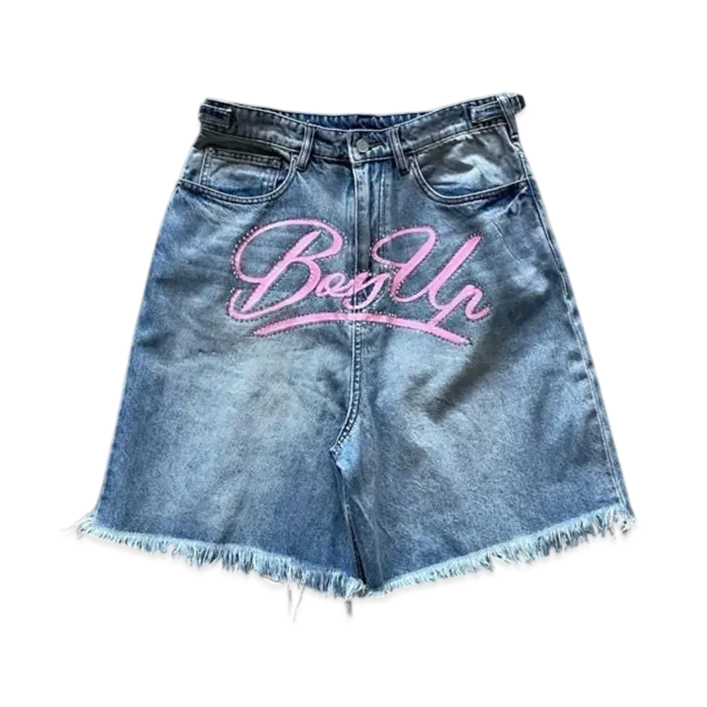 Boss Up Denim Shorts "Blue"