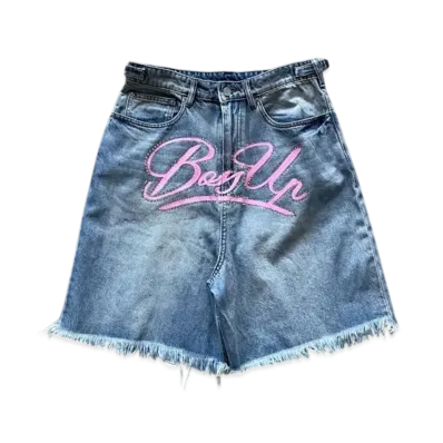 Boss Up Denim Shorts "Blue"