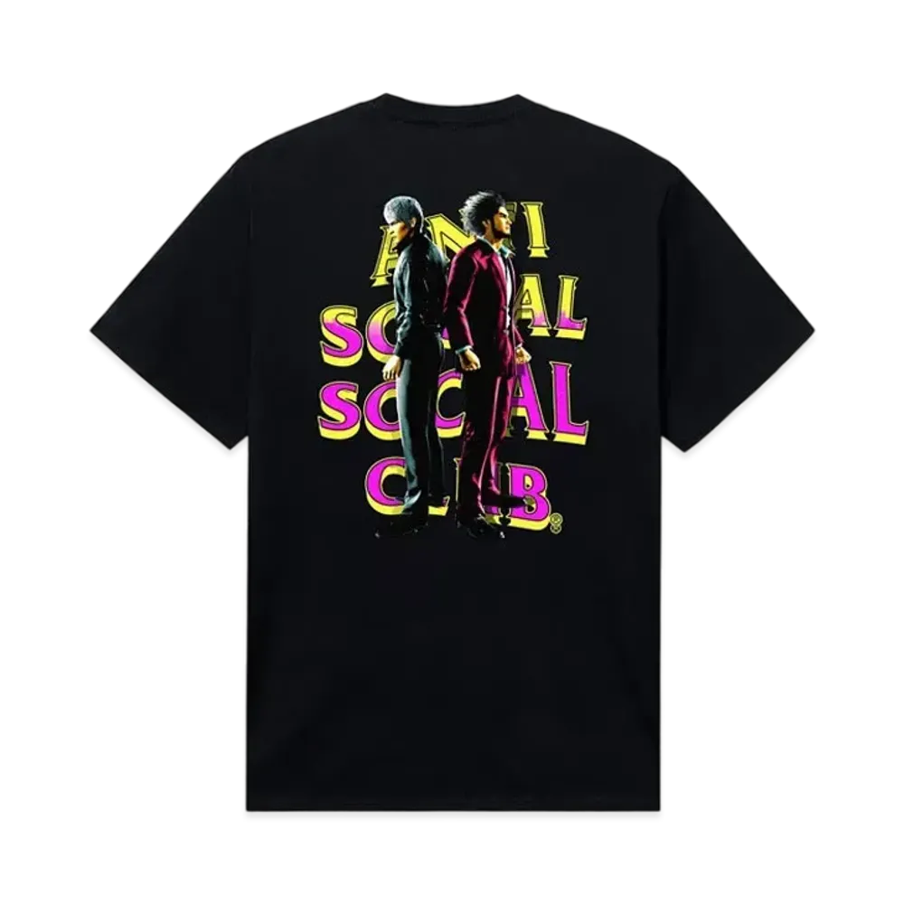 ANTI SOCIAL SOCIAL CLUB x Like A Dragon Tee "Black"