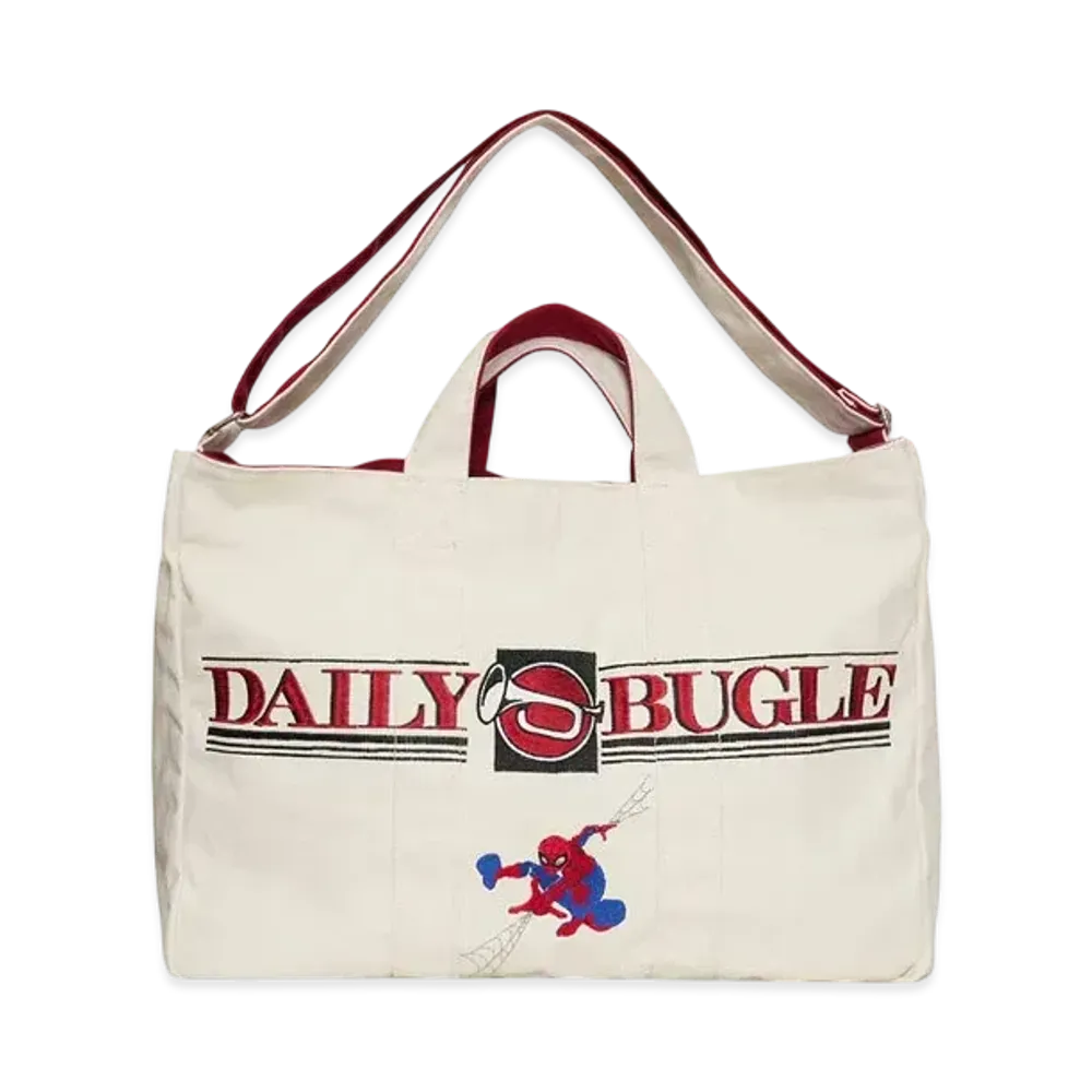 graniph x Spider Man DAILY BUGLE 2-Way Tote Bag "Ivory"