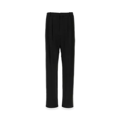 Saint Laurent Crepe Wide-Leg Pant "Black"