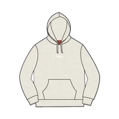 Supreme Tag Logo Hooded Sweatshirt "Natural"