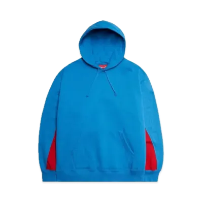 Supreme Cropped Panels Hooded Sweatshirt "Bright Blue"