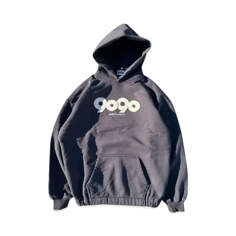 9090 OG Logo Rich Ballon Hoodie "Charcoal"