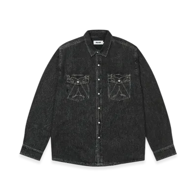 PALACE Denim Western Overshirt "Black"