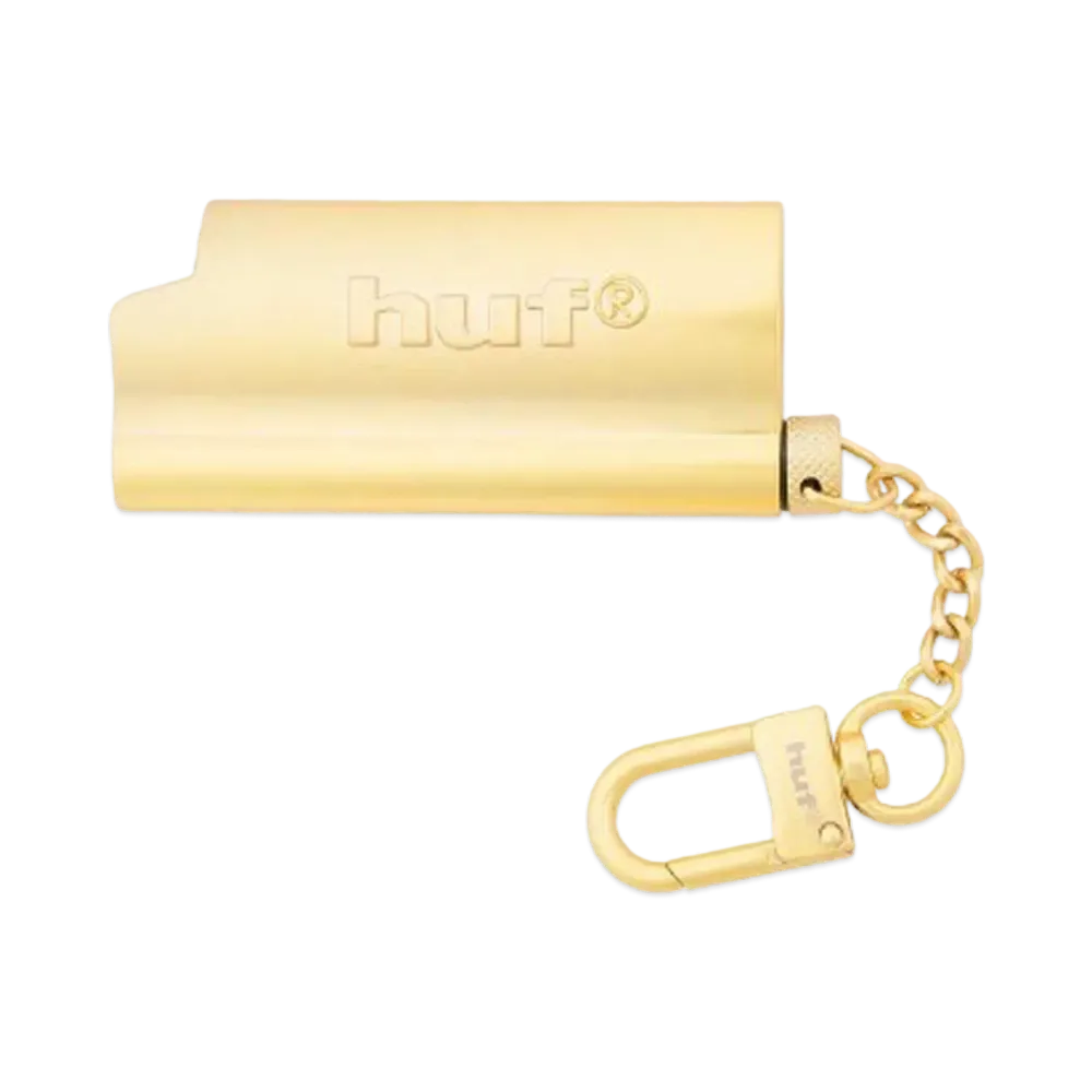 HUF Summer 24 Burner Lighter Sleeve Keychain "Gold"