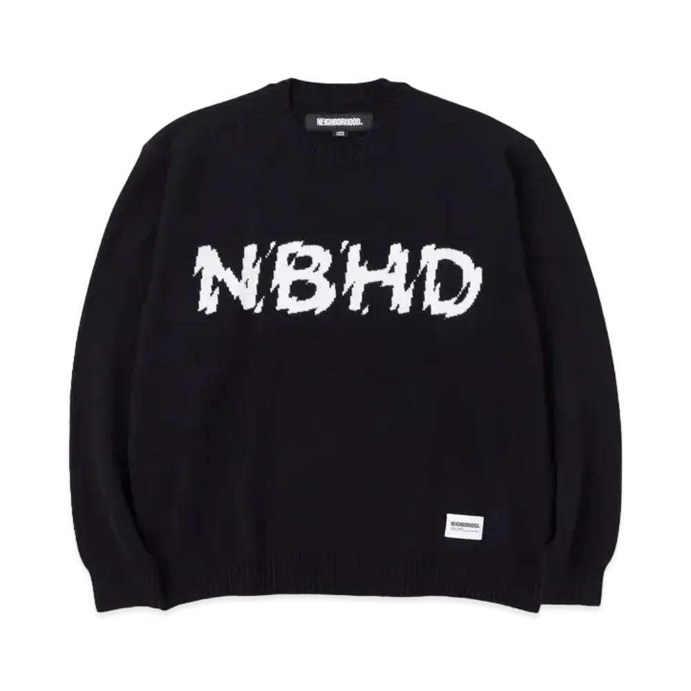 NEIGHBORHOOD Intarsia Sweater "Black"