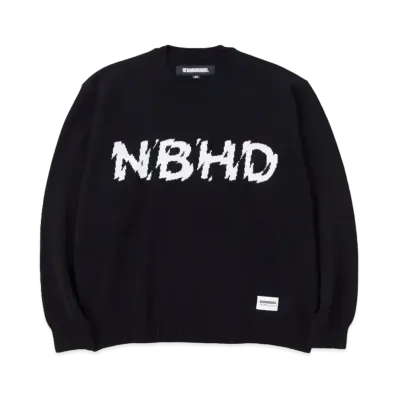 NEIGHBORHOOD Intarsia Sweater "Black"