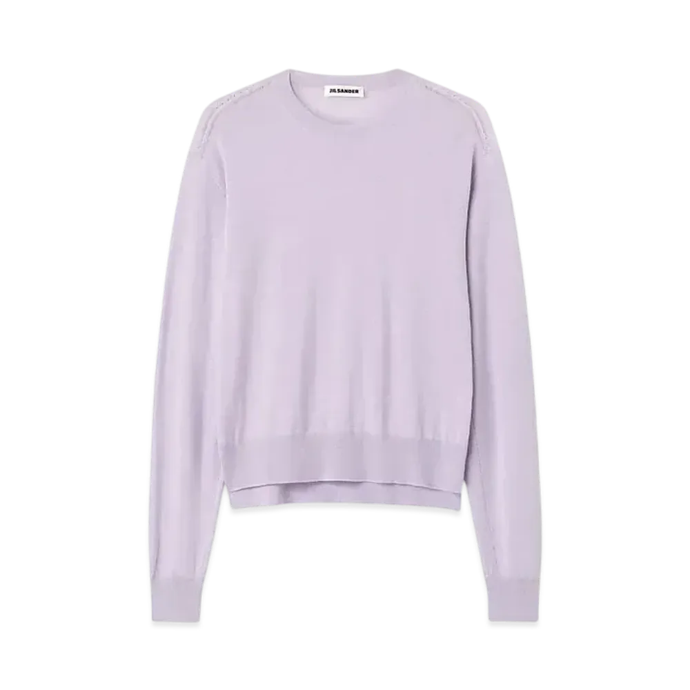 Jil Sander Women's Crew-Neck Sweater "Lilac Sky"