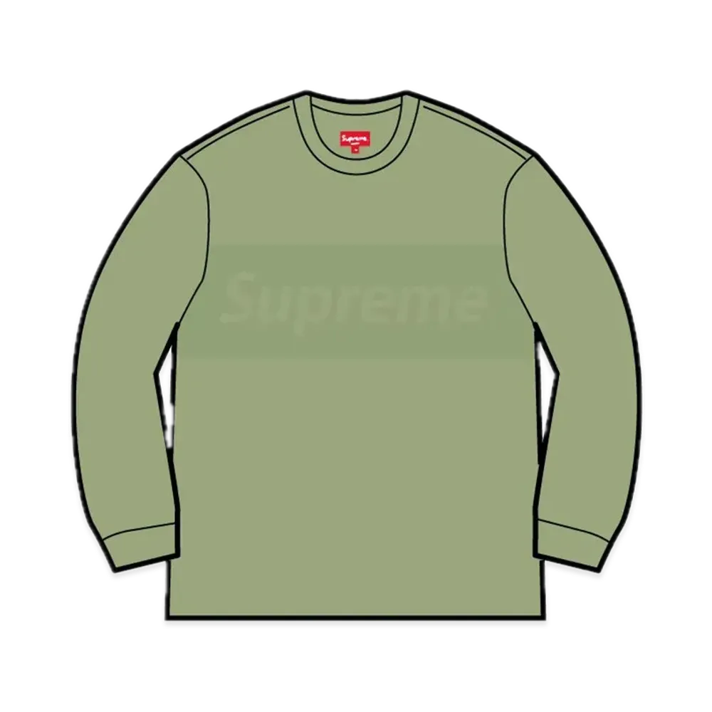 Supreme Tonal Paneled Sweater "Dusty Green"
