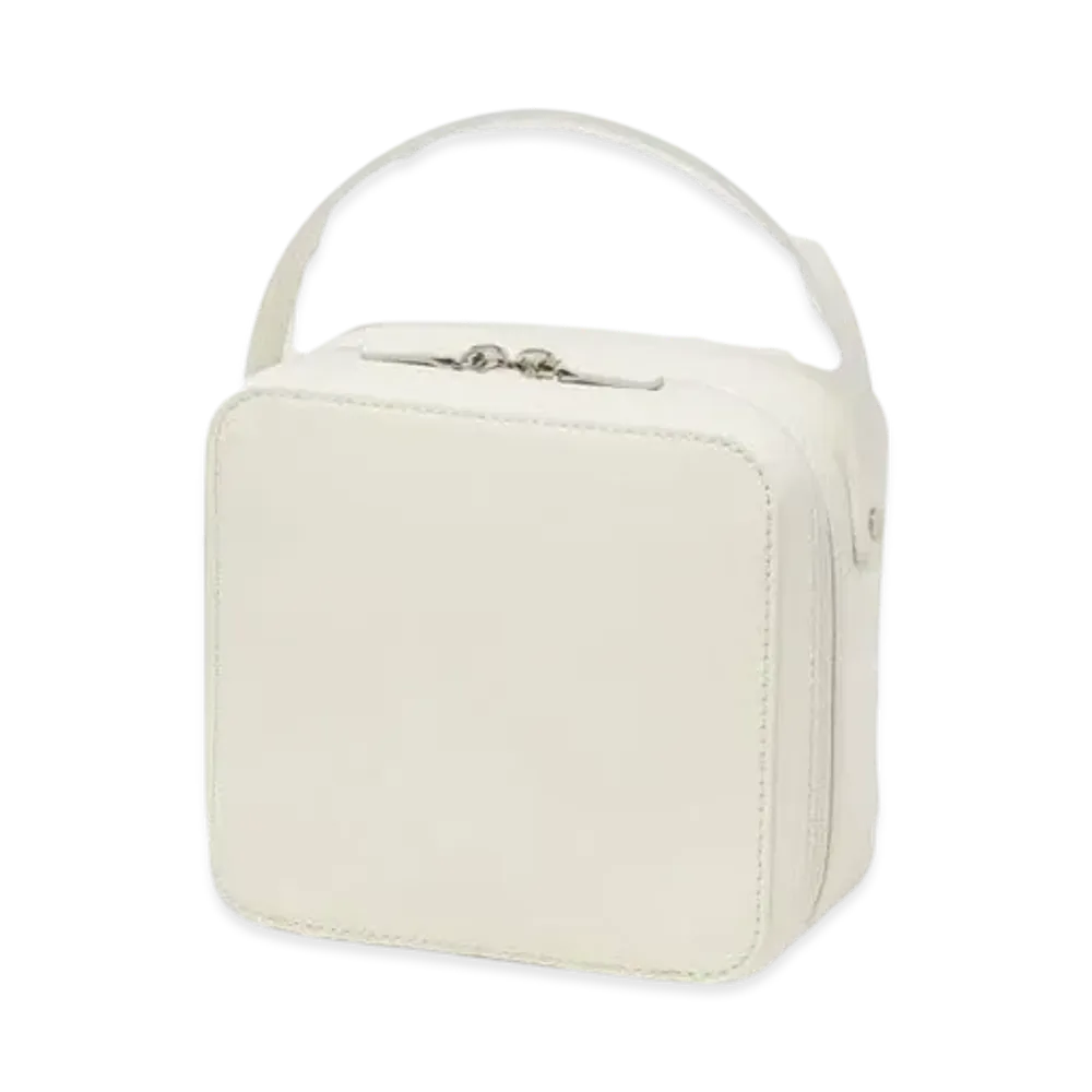 AURALEE Leather Small Travel Case "White"