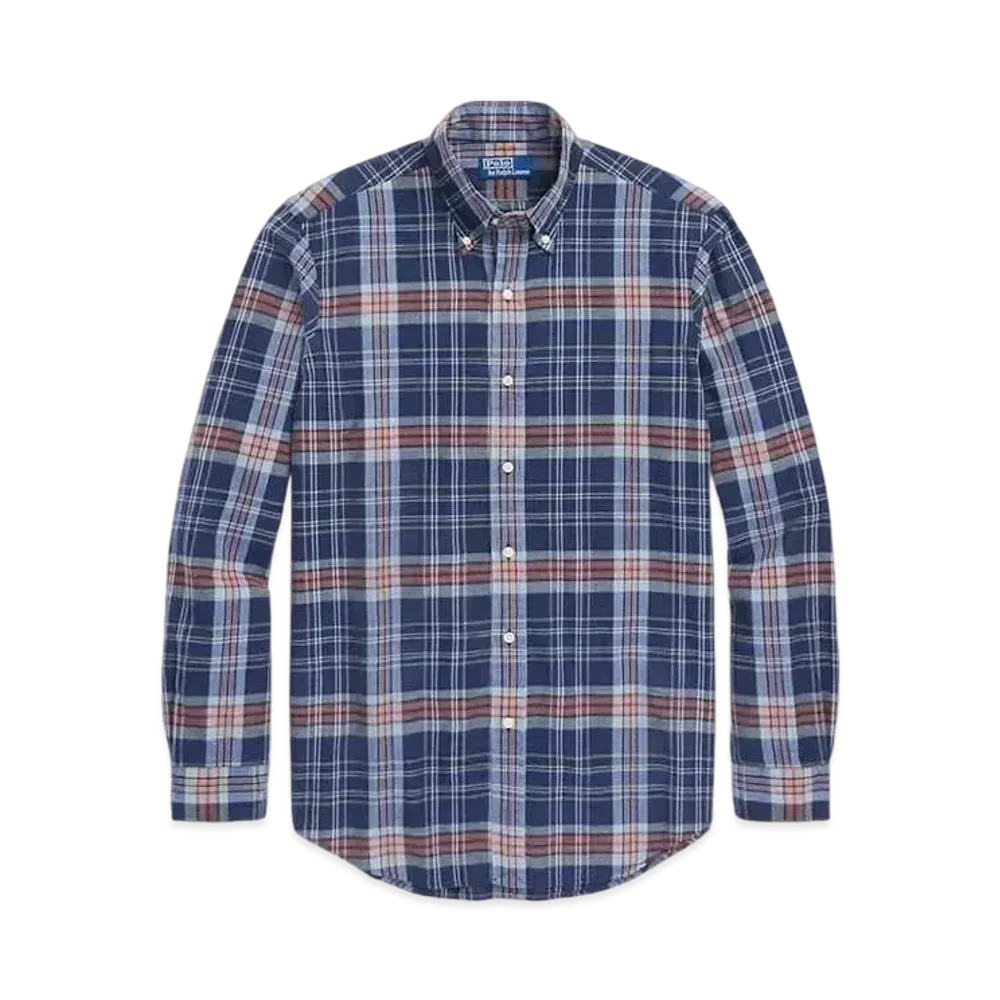 Polo Ralph Lauren Classic Fit Indigo Madras Shirt "Multi"