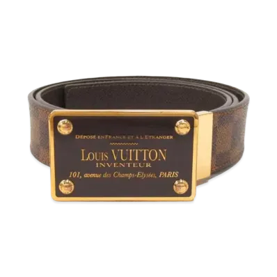 Louis Vuitton Damir Taiga Ceinture Inventeur Reversible Belt