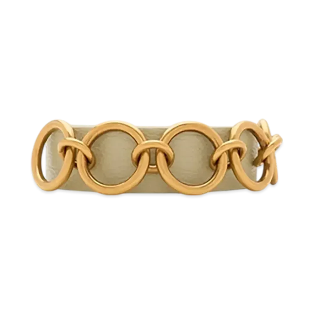 Burberry Leather Ring Belt "Hunter"