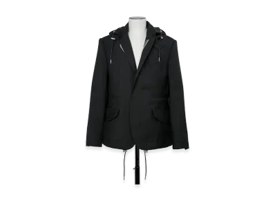 sacai Suiting x Nylon Twill Jacket "Black"