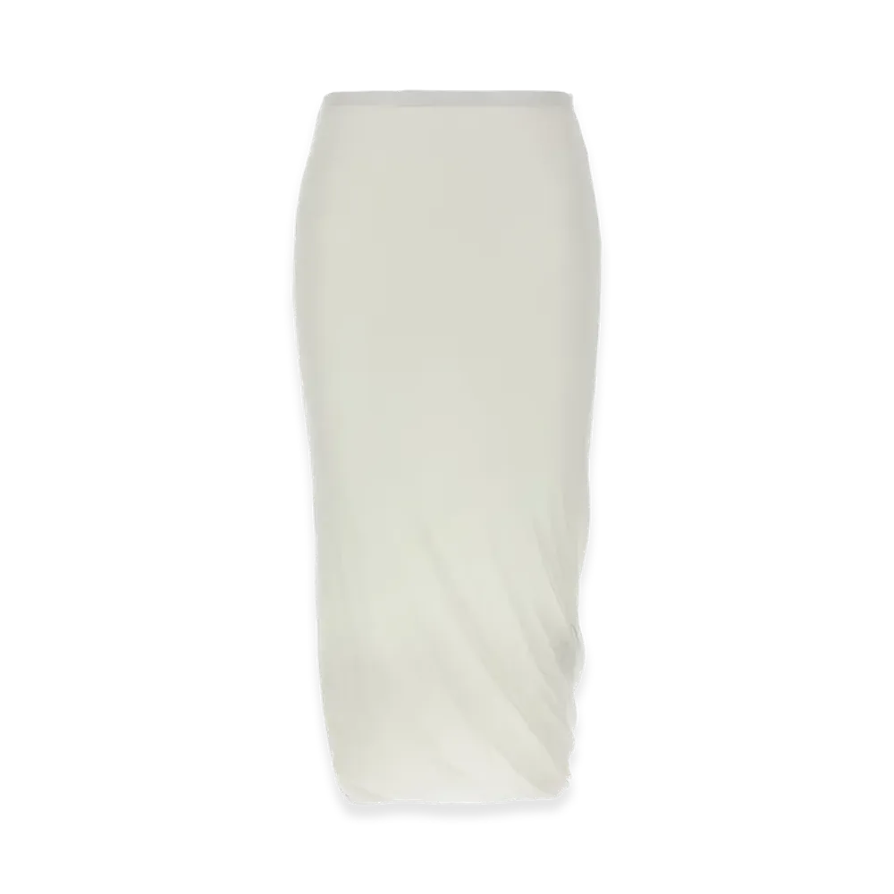 Jil Sander Women's 'Twisted' Midi Skirt "White"