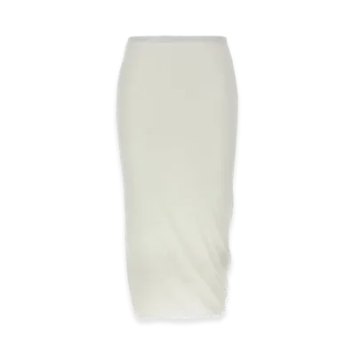 Jil Sander Women's 'Twisted' Midi Skirt "White"